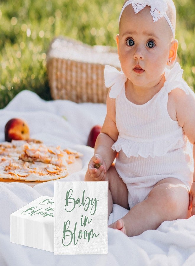 وولاين مجموعة مناديل ورقية من والين، 80 قطعة، لون أخضر فاتح، بتصميم "بيبي إن ألوم"، للاستخدام مرة واحدة، مناسبة لحفلات أعياد الميلاد، الغداء، العشاء، ولتزيين المنزل والمطبخ والحفلات، مقاس 6.5 × 6.5 بوصة - Image 5